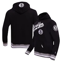 Pro Standard Brooklyn Nets Script Tail Pullover Hoodie