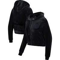 Pro Standard Brooklyn Nets Triple Velour Full-Zip Hoodie