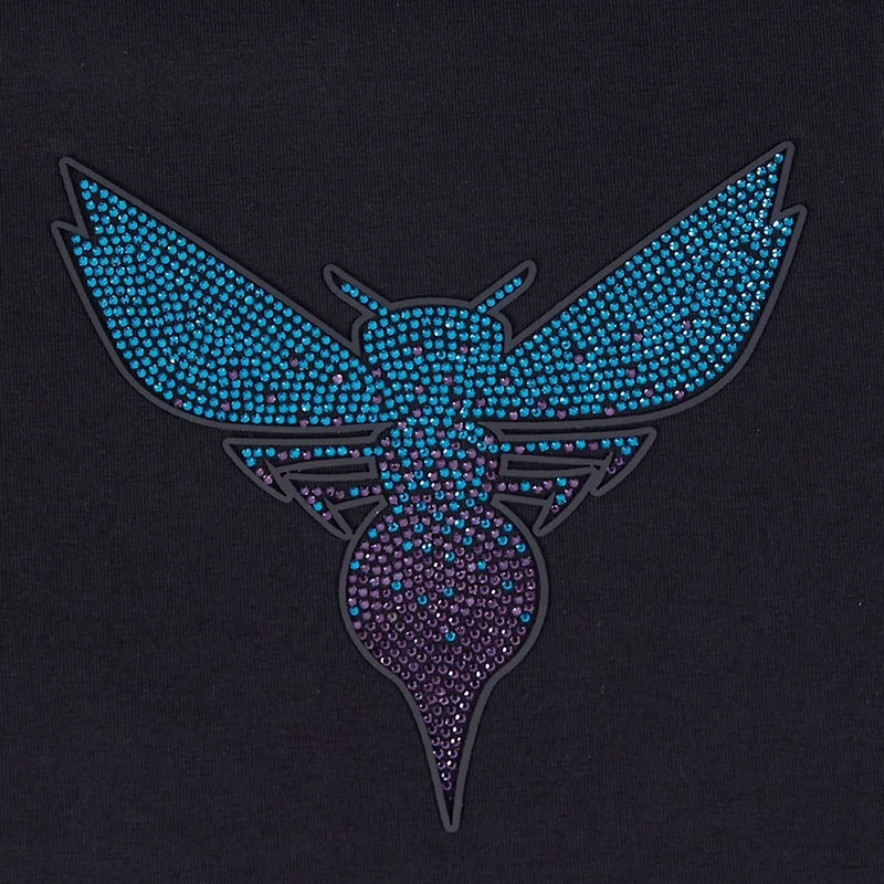 Pro Standard Charlotte Hornets Jewels Boxy Cropped T-Shirt