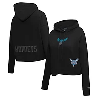 Pro Standard Charlotte Hornets Jewels Cropped Pullover Hoodie