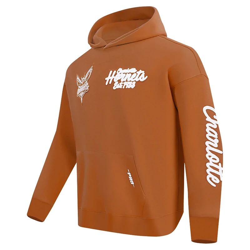 Pro Standard Charlotte Hornets Paint the City Drop Shoulder Pullover Hoodie