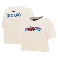 Pro Standard Chicago Bulls Retro Striper SJ Cropped Boxy T-Shirt