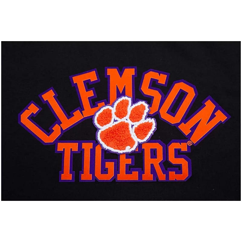 Pro Standard Clemson Tigers Classic Three-Hit Boxy Cropped T-Shirt