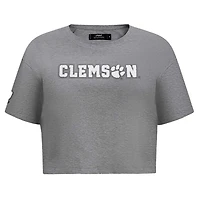 Pro Standard Clemson Tigers Tonal Neutral Boxy Cropped T-Shirt