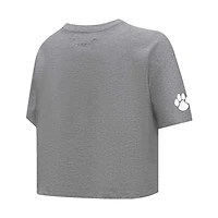 Pro Standard Clemson Tigers Tonal Neutral Boxy Cropped T-Shirt