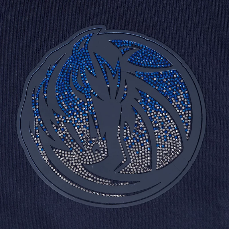 Pro Standard Dallas Mavericks Jewels Cropped Pullover Hoodie