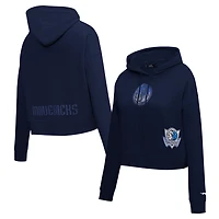 Pro Standard Dallas Mavericks Jewels Cropped Pullover Hoodie