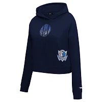 Pro Standard Dallas Mavericks Jewels Cropped Pullover Hoodie