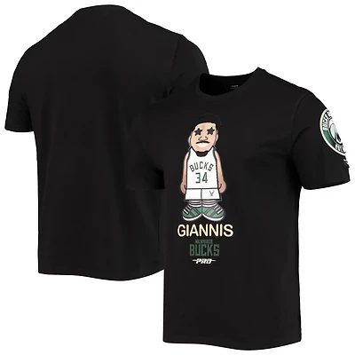 Pro Standard Giannis Antetokounmpo Milwaukee Bucks Caricature T-Shirt
