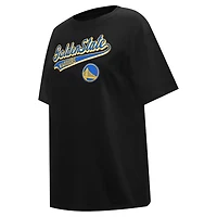 Pro Standard Golden State Warriors Script Boyfriend T-Shirt