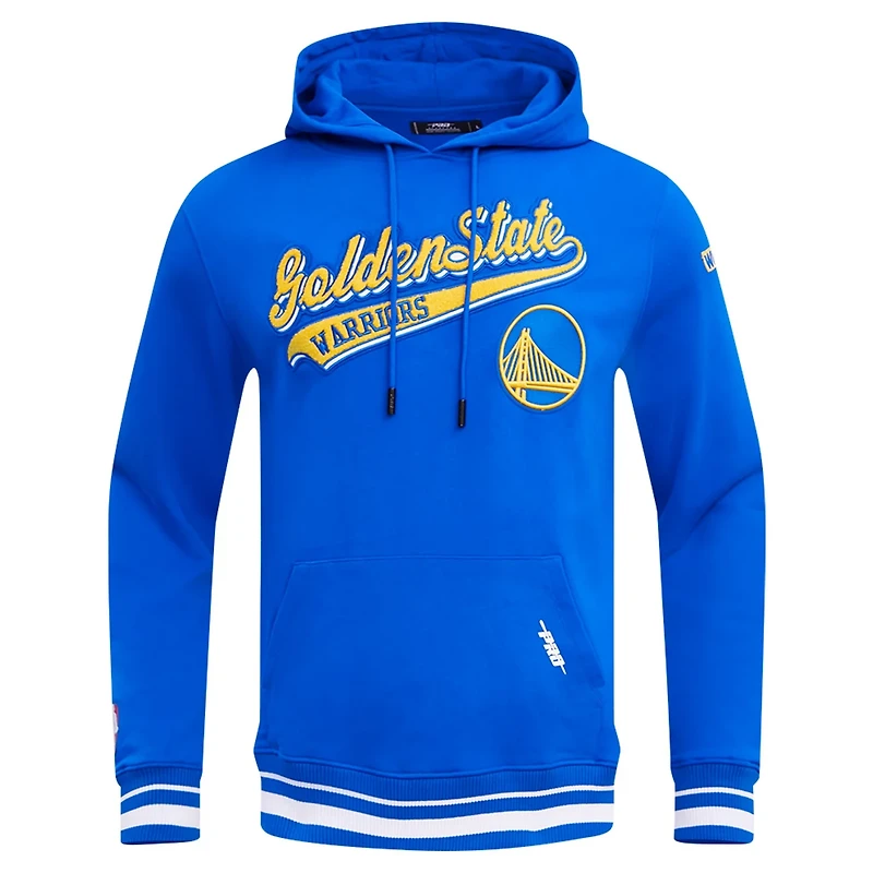 Pro Standard Golden State Warriors Script Tail Pullover Hoodie