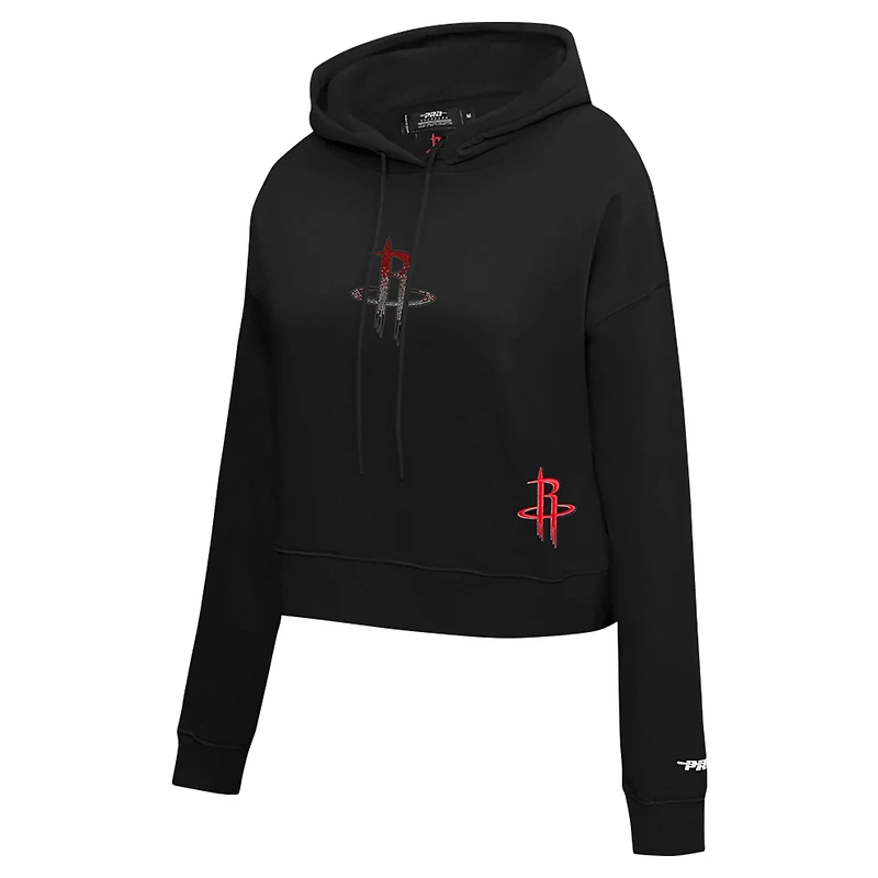 Pro Standard Houston Rockets Jewels Cropped Pullover Hoodie