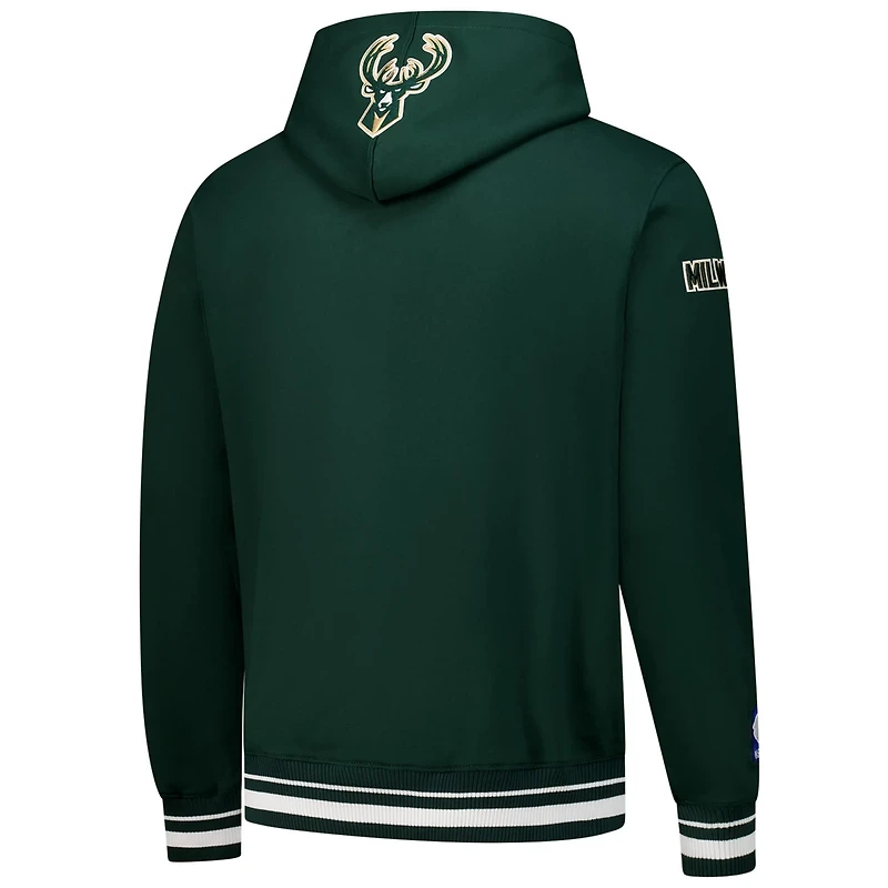 Pro Standard Hunter Milwaukee Bucks Area Code Pullover Hoodie