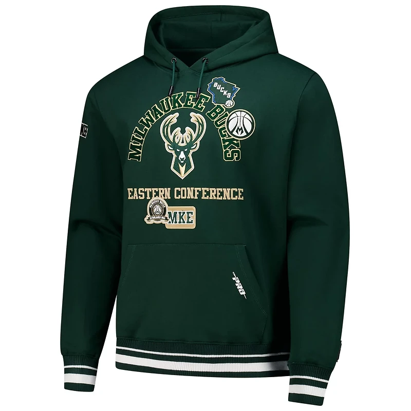 Pro Standard Hunter Milwaukee Bucks Area Code Pullover Hoodie