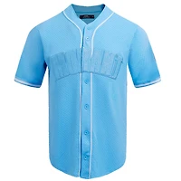 Pro Standard Ja Morant Light Memphis Grizzlies Triple Tonal Mesh Button-Up Top