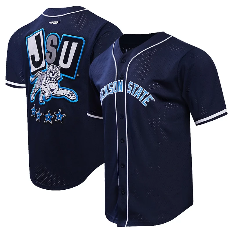 Pro Standard Jackson State Tigers Homecoming Mesh Button-Down Shirt