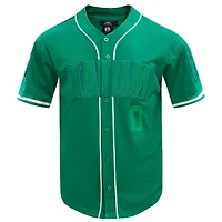 Pro Standard Jayson Tatum Kelly Boston Celtics Triple Tonal Mesh Button-Up Top