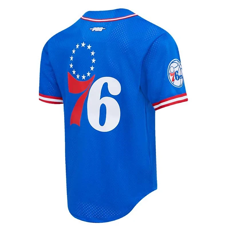 Pro Standard Joel Embiid Philadelphia 76ers Capsule Player Baseball Button-Up Shirt