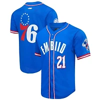 Pro Standard Joel Embiid Philadelphia 76ers Capsule Player Baseball Button-Up Shirt