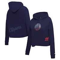 Pro Standard LA Clippers Jewels Cropped Pullover Hoodie