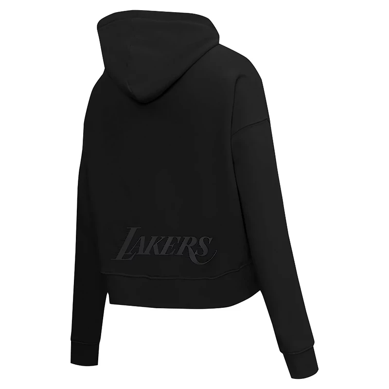 Pro Standard Los Angeles Lakers Jewels Cropped Pullover Hoodie