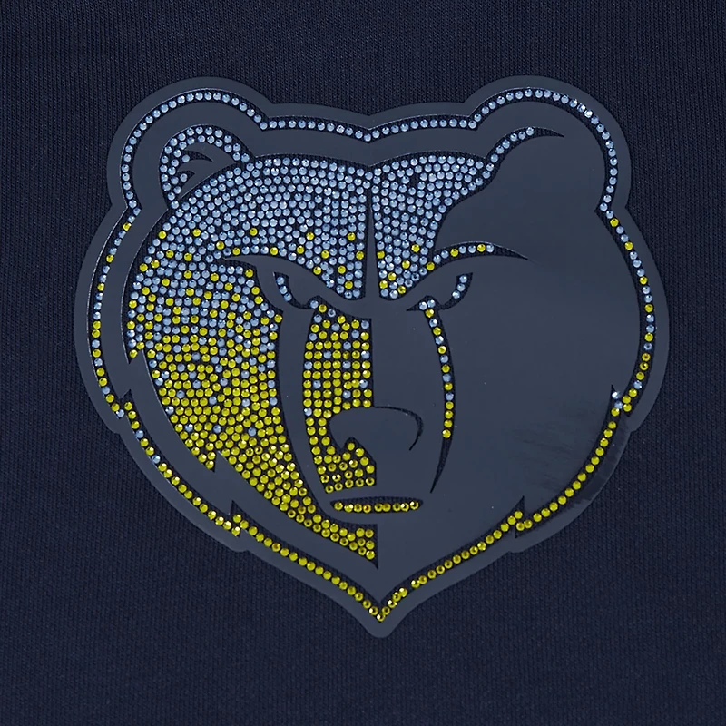 Pro Standard Memphis Grizzlies Jewels Cropped Pullover Hoodie