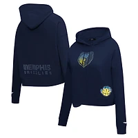 Pro Standard Memphis Grizzlies Jewels Cropped Pullover Hoodie