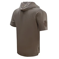 Pro Standard Memphis Grizzlies Neutrals Short Sleeve Pullover Hoodie