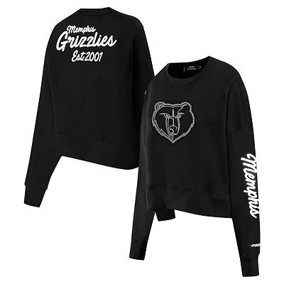 Pro Standard Memphis Grizzlies Paint The City Cropped Pullover Sweatshirt