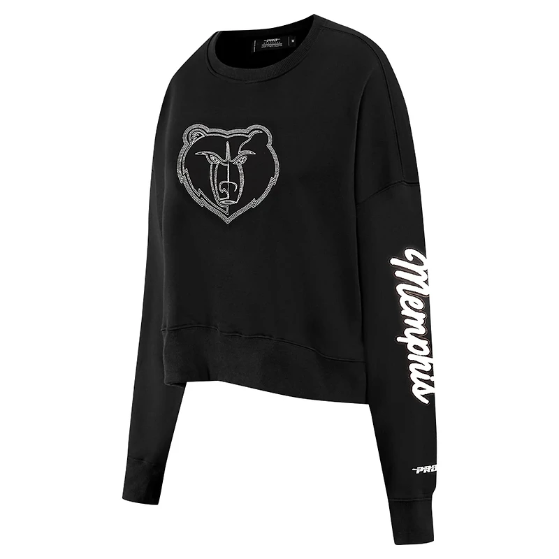 Pro Standard Memphis Grizzlies Paint The City Cropped Pullover Sweatshirt