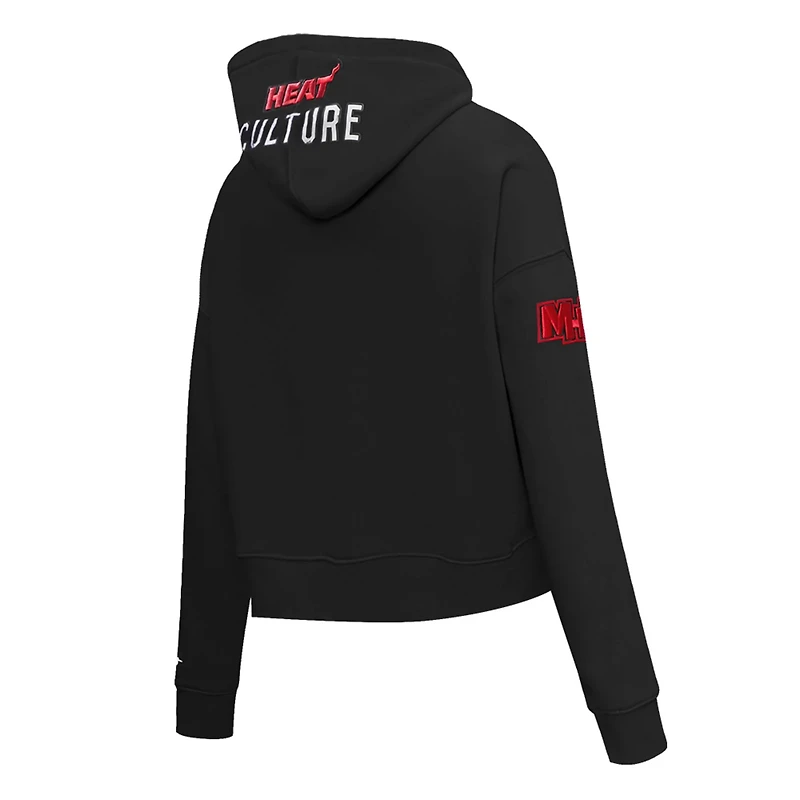 Pro Standard Miami Heat 2023/24 City Edition Cropped Pullover Hoodie
