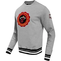 Pro Standard Miami Heat Crest Emblem Pullover Sweatshirt