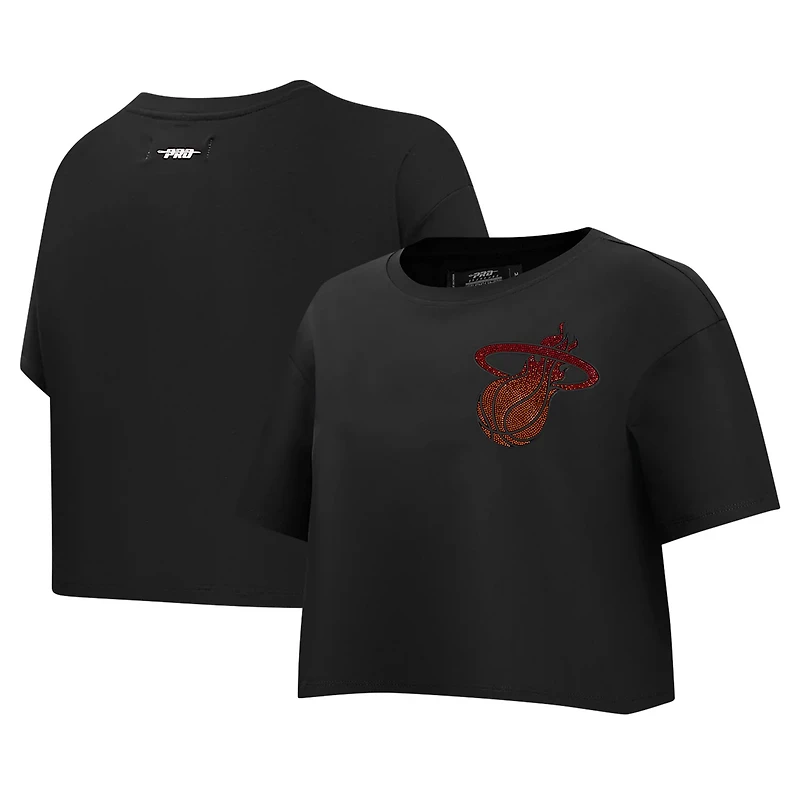 Pro Standard Miami Heat Jewels Boxy Cropped T-Shirt