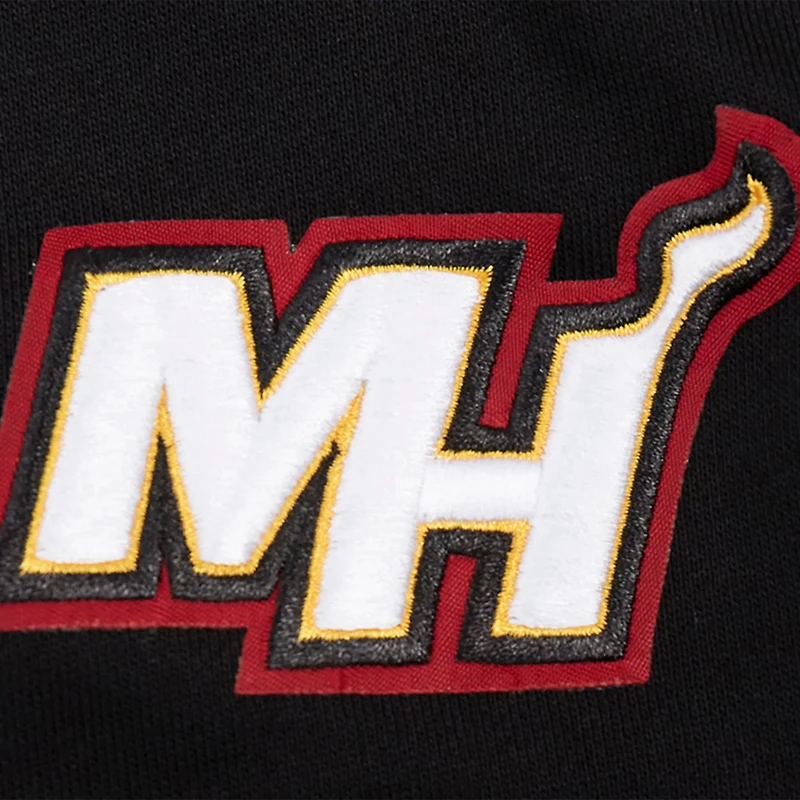 Pro Standard Miami Heat Jewels Cropped Pullover Hoodie