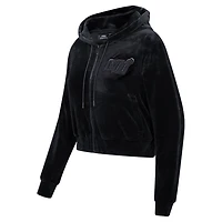 Pro Standard Miami Heat Triple Velour Full-Zip Hoodie