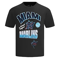 Pro Standard Miami Marlins Turn It Up Dropped Shoulder T-Shirt