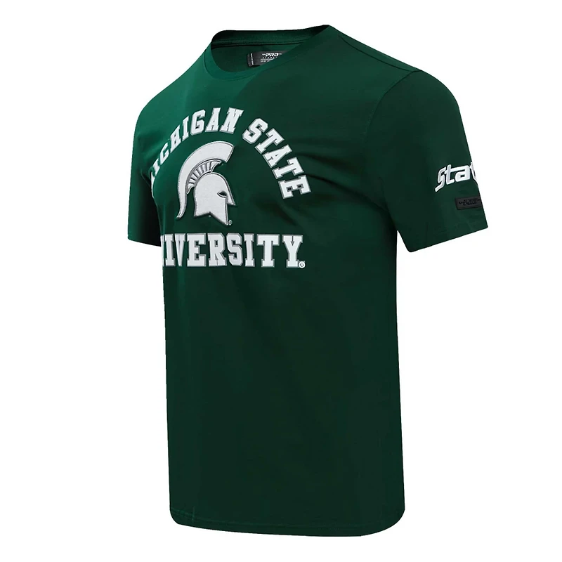 Pro Standard Michigan State Spartans Classic Stacked Logo T-Shirt