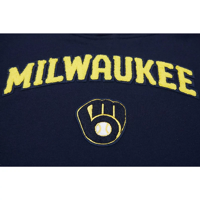 Pro Standard Milwaukee Brewers Classic Fleece Pullover Hoodie