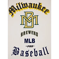 Pro Standard Milwaukee Brewers Cooperstown Collection Old English T-Shirt