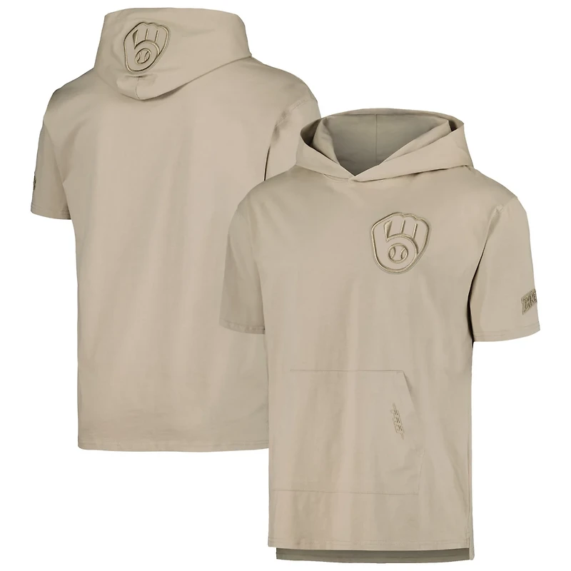 Pro Standard Milwaukee Brewers Neutral Hoodie T-Shirt