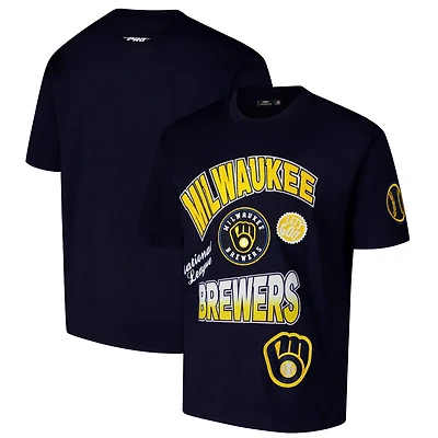 Pro Standard Milwaukee Brewers Turn It Up Dropped Shoulder T-Shirt