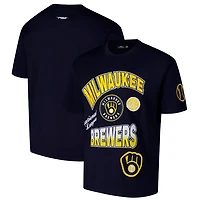 Pro Standard Milwaukee Brewers Turn It Up Dropped Shoulder T-Shirt