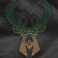 Pro Standard Milwaukee Bucks Jeweled Satin Full-Snap Jacket