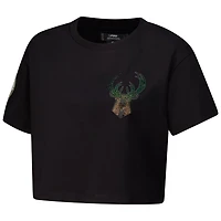 Pro Standard Milwaukee Bucks Jewels Boxy Cropped T-Shirt