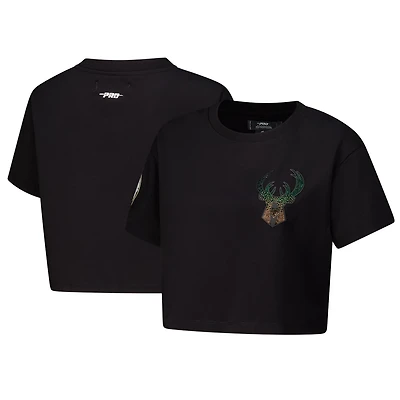 Pro Standard Milwaukee Bucks Jewels Boxy Cropped T-Shirt