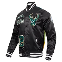 Pro Standard Milwaukee Bucks Sublimated Satin Full-Snap Jacket