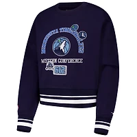 Pro Standard Minnesota Timberwolves Area Code Cropped Pullover Sweatshirt