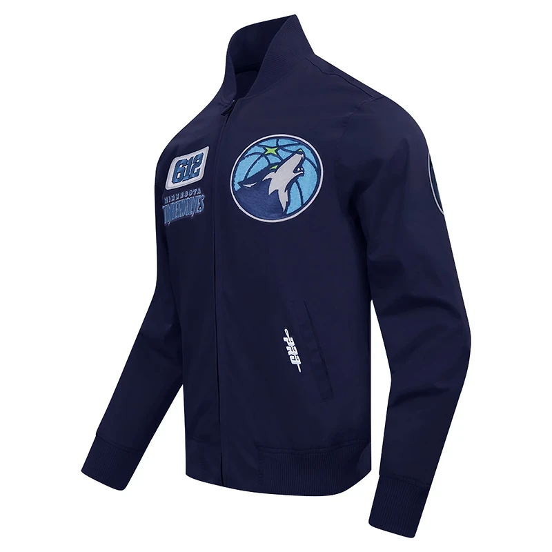 Pro Standard Minnesota Timberwolves Area Code Twill Full-Zip Jacket