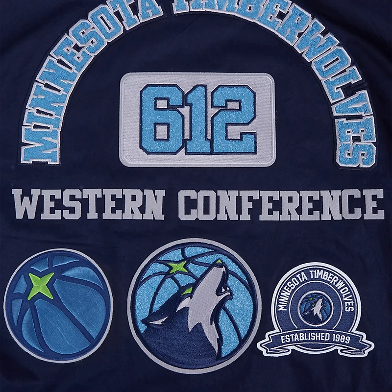 Pro Standard Minnesota Timberwolves Area Code Twill Full-Zip Jacket