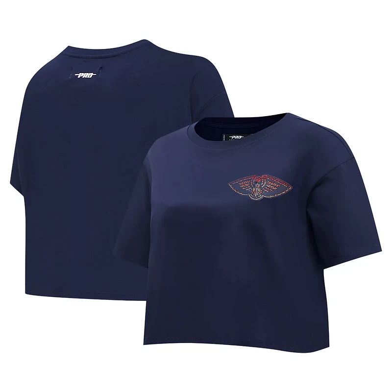 Pro Standard New Orleans Pelicans Jewels Boxy Cropped T-Shirt